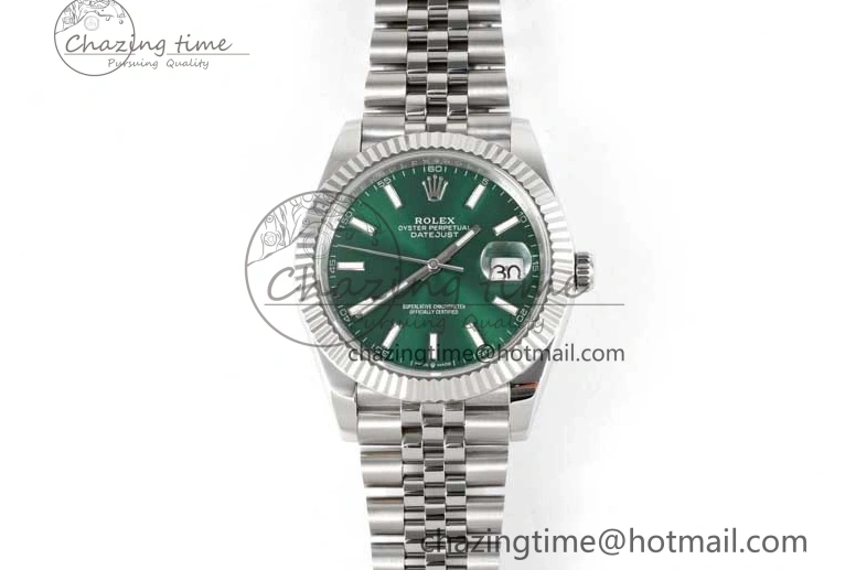 MiroTime 1220 Functional DateJust 41mm 126334 DIWF 1:1 Best Edition 904L Steel Green Sunburst Dial on Jubilee Bracelet SA 2305